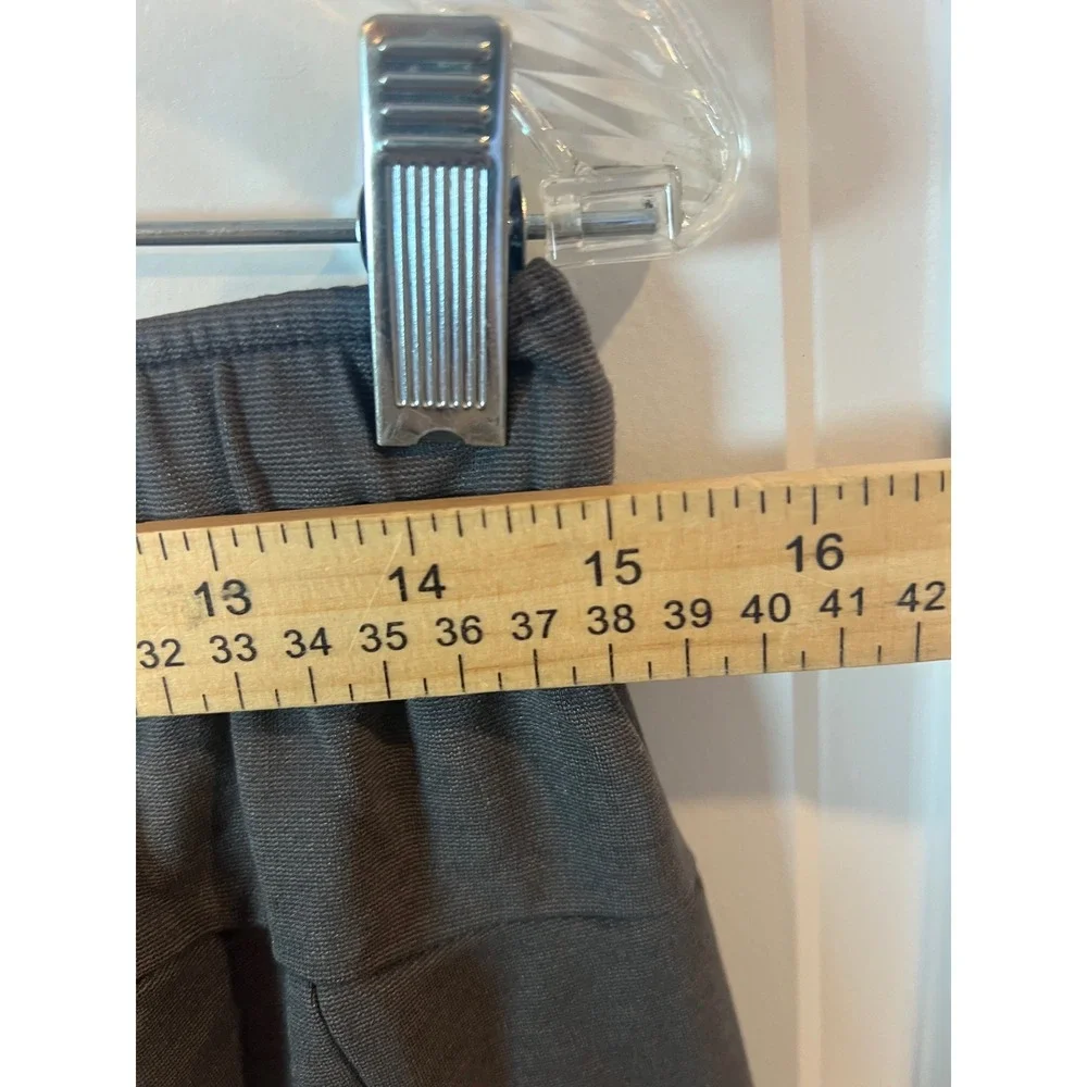 Russell Mens Athletic Pants Zipper Pockets Dark Gray Size M